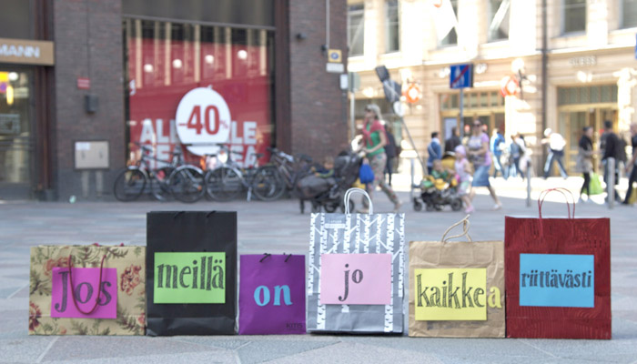 Screenshot from the video Creative Shopping